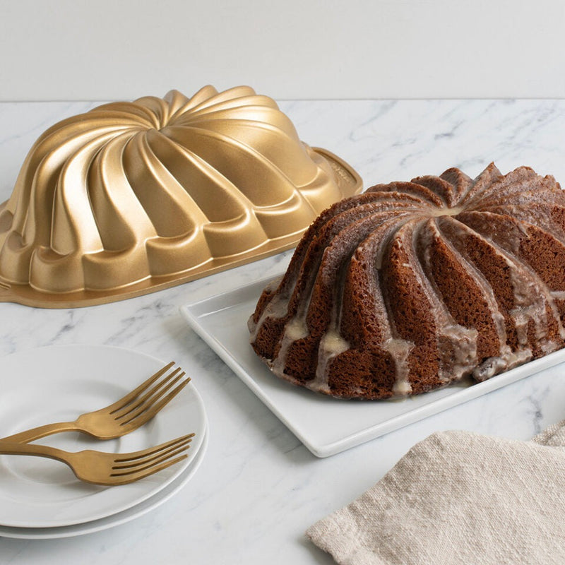 Cinnamon Brown Butter Loaf Cake with Maple Glaze