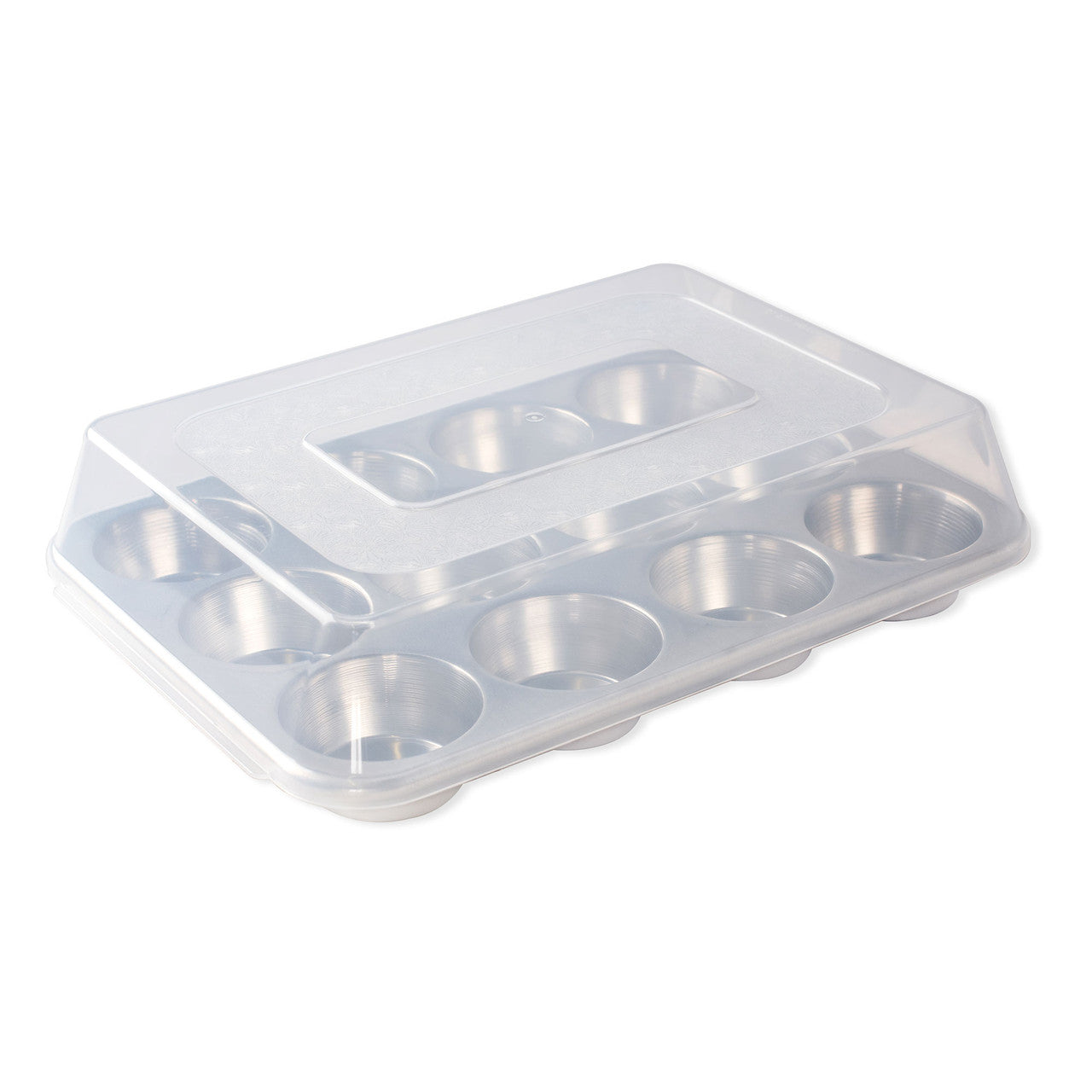 12-Cup Muffin Pan W/ High Dome Lid 34 x 25 x 8cm