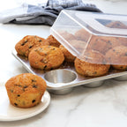 12-Cup Muffin Pan W/ High Dome Lid 34 x 25 x 8cm