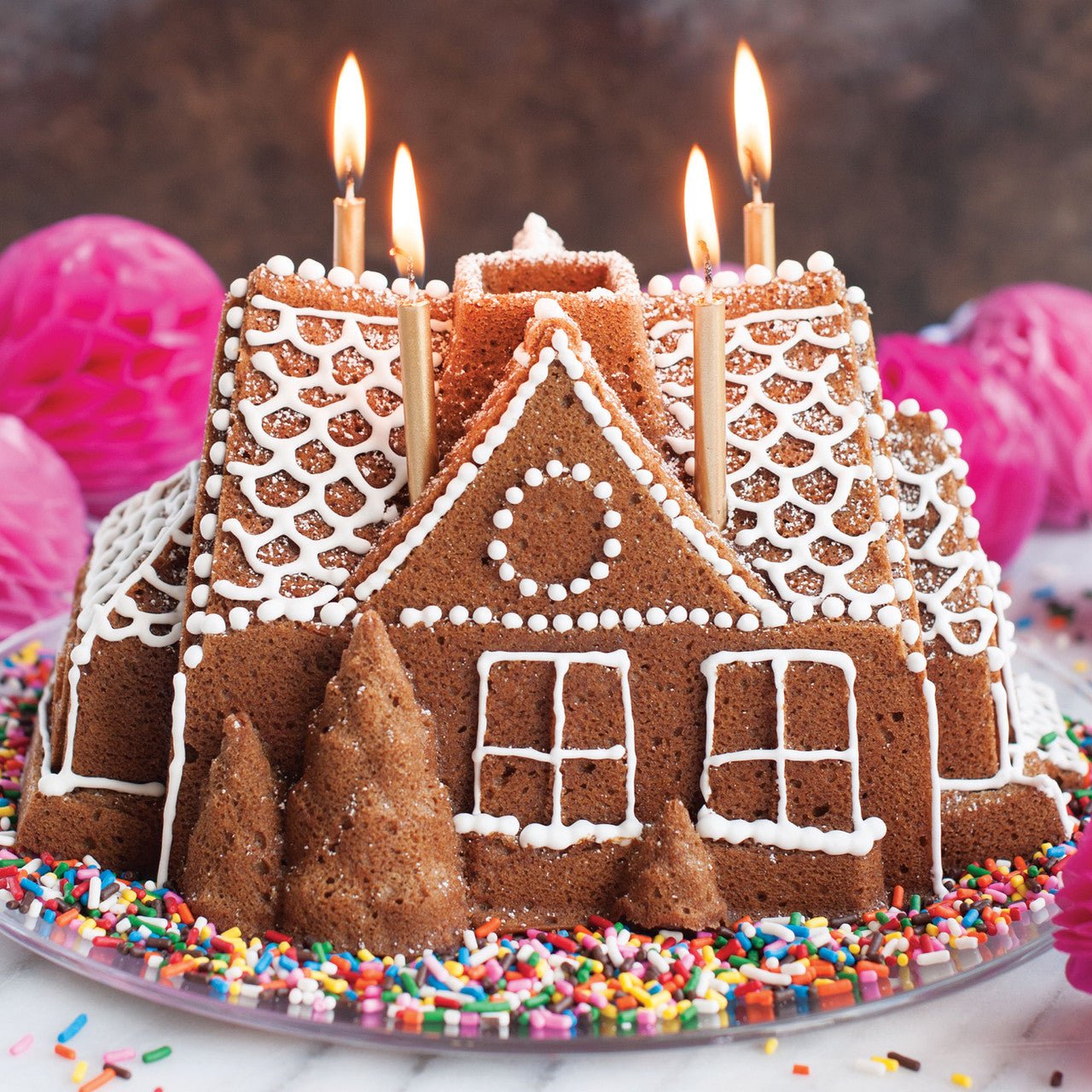 Gingerbread House Bundt Pan 20 x 26 x 13.5cm