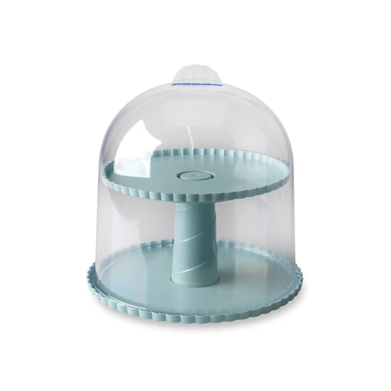 Dessert Stand With Clear Dome Lid, 25.4 x 21.1 x 26.9cm