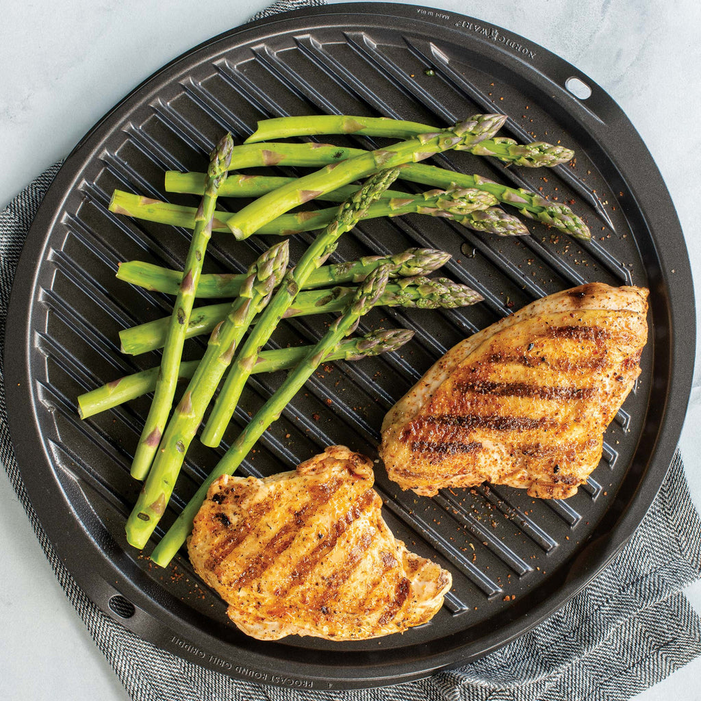 12" Flat Top Reversible Round Griddle 35.5 x 33 x 2cm