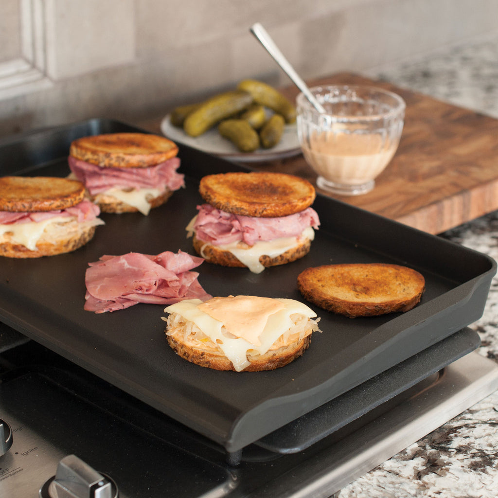 Double Backsplash Griddle 51 x 30.5 x 5cm