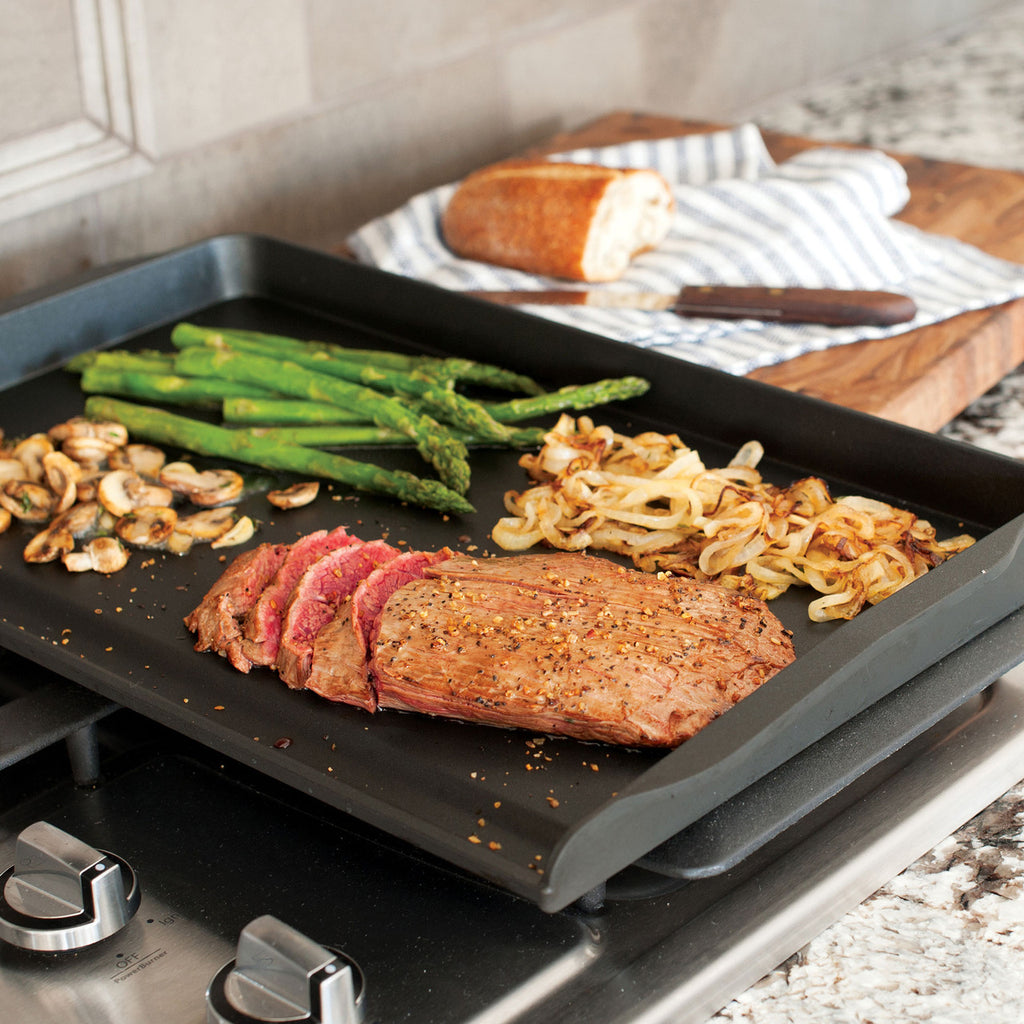 Double Backsplash Griddle 51 x 30.5 x 5cm