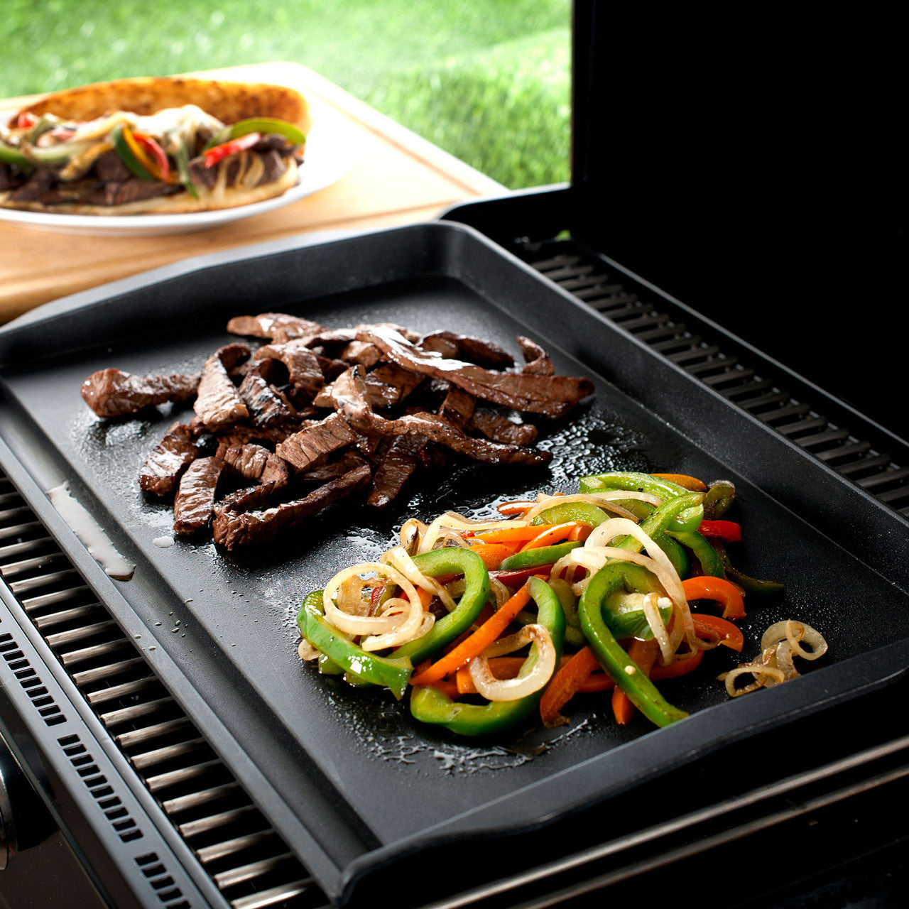 Double Backsplash Griddle 51 x 30.5 x 5cm