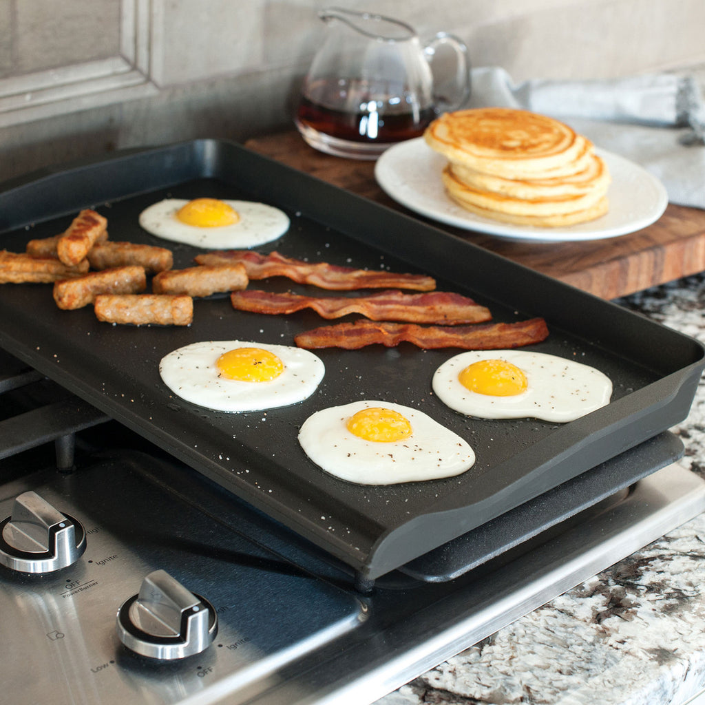 Double Backsplash Griddle 51 x 30.5 x 5cm